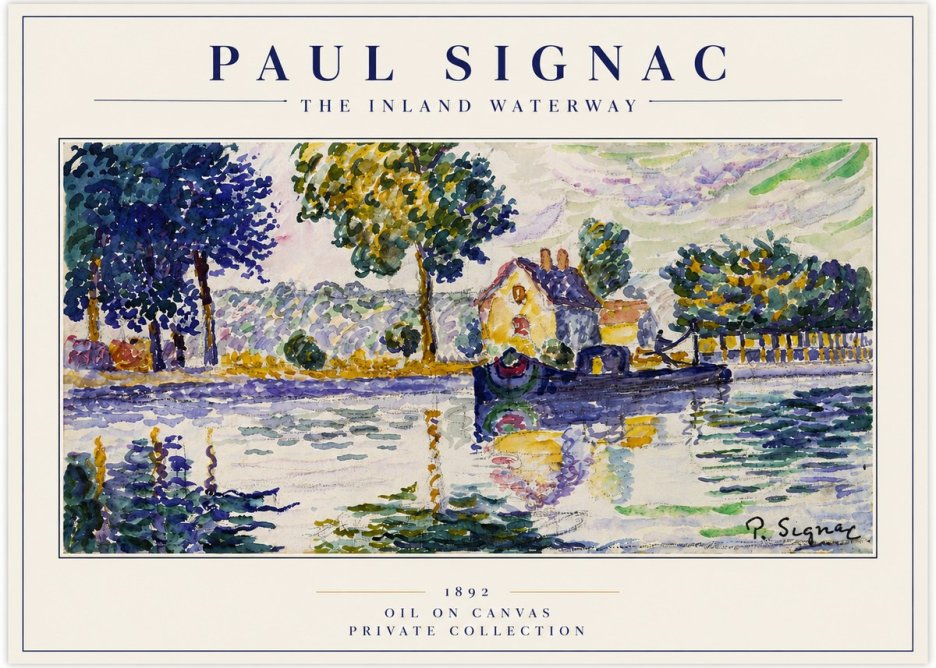 Signac The Inland Waterway No3 - Plakat