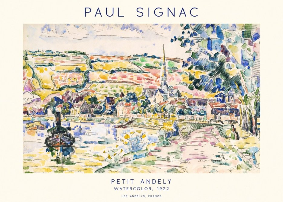 Signac Petit Andely No1 - Plakat