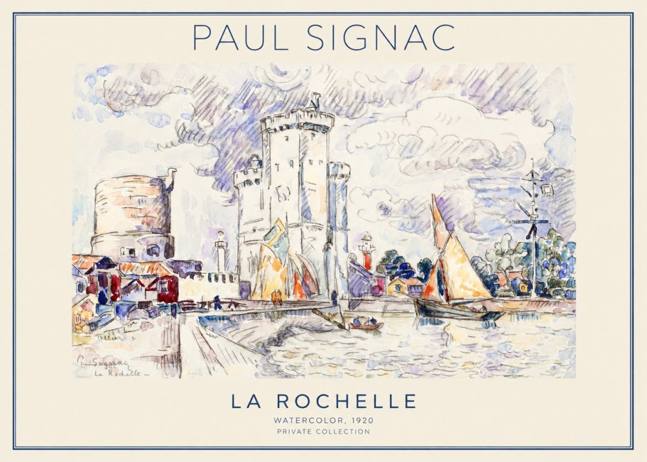 Signac La Rochelle III No1 - Plakat