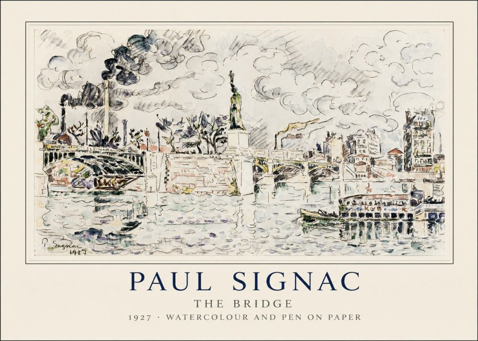 Signac The Bridge II No1 - Plakat