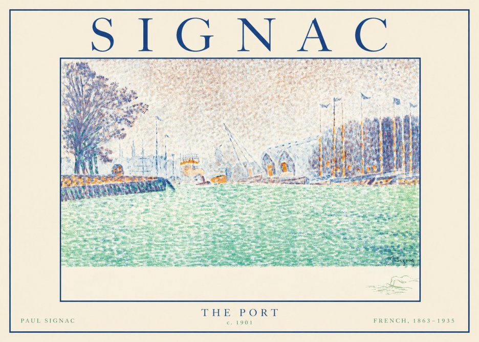 Signac The Port II No1 - Plakat
