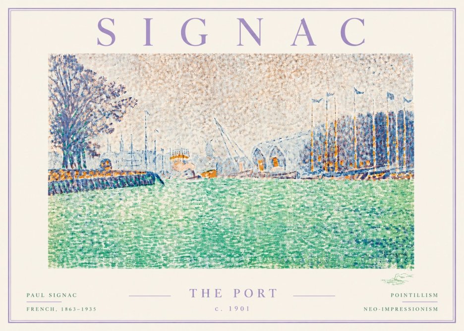 Signac The Port II No6 - Plakat