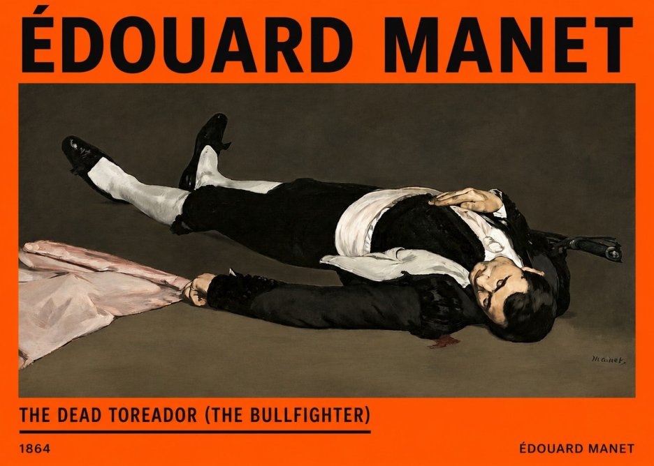Édouard Manet The Dead Toreador (the Bullfighter) No2 - Plakat