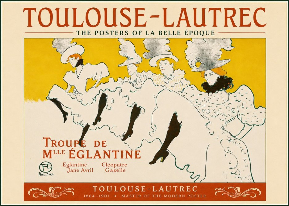 Toulouse-Lautrec Troupe De Mlle Églantine No5 - Plakat