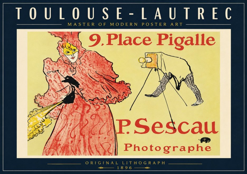 Toulouse-Lautrec 9. Place Pigalle No6 - Plakat