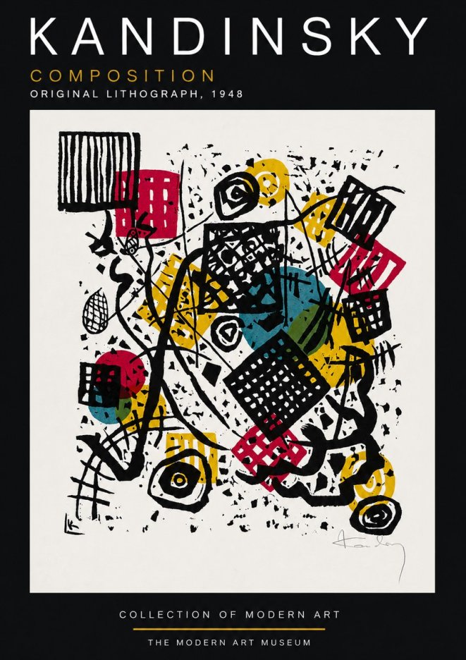 Kandinsky Composition IV No3 - Plakat