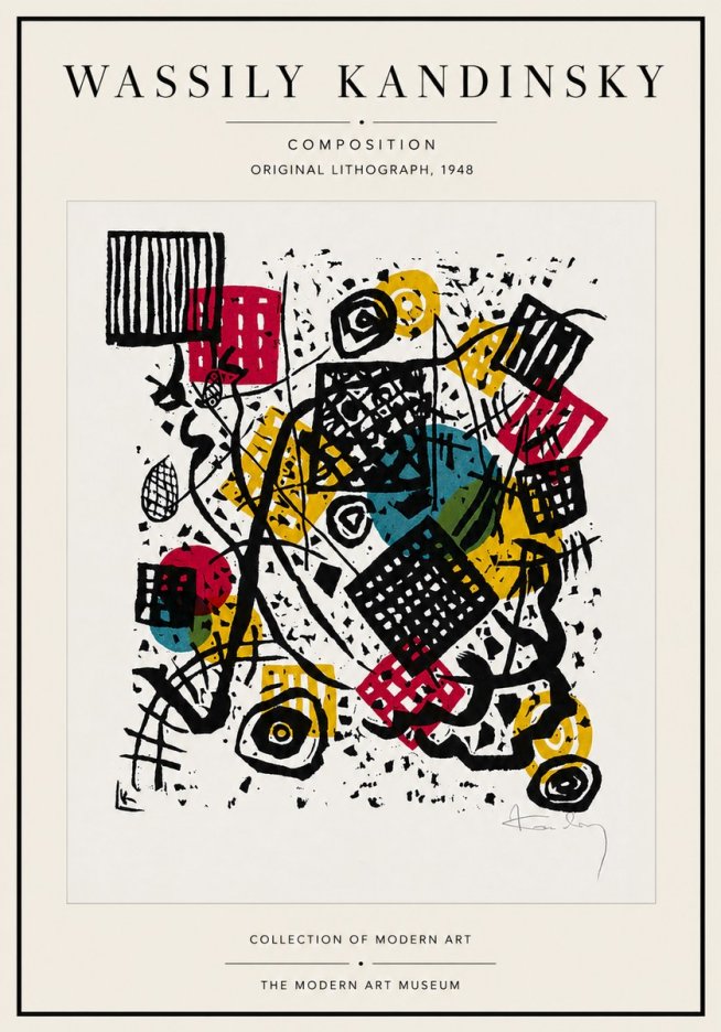 Kandinsky Composition IV No4 - Plakat