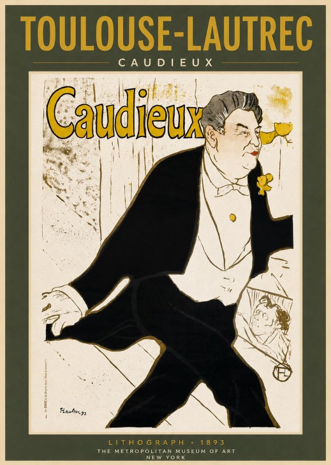Toulouse-Lautrec Caudieux No2 - Plakat