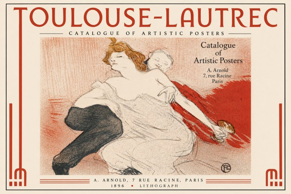 Toulouse-Lautrec Catalogue of Artistic Posters No6 - Plakat