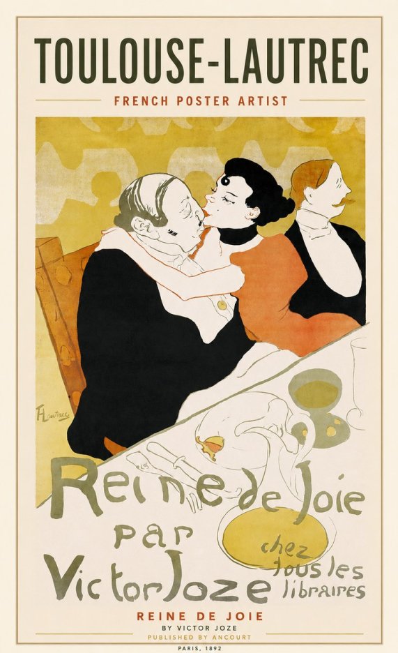 Toulouse-Lautrec Reine De Joie I No1 - Plakat