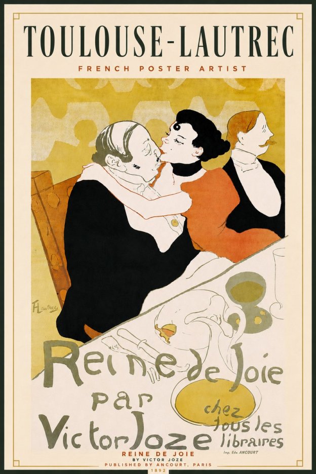 Toulouse-Lautrec Reine De Joie I No4 - Plakat