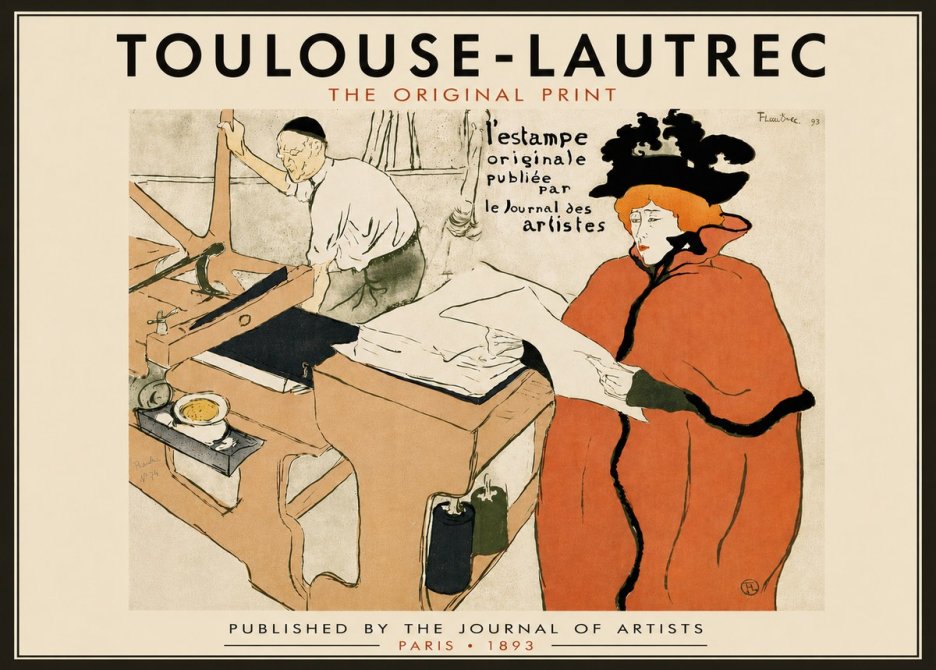 Toulouse-Lautrec L'estampe Originale No6 - Plakat