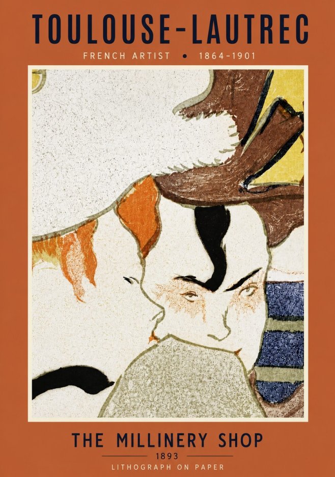 Toulouse-Lautrec The Millinery Shop No5 - Plakat