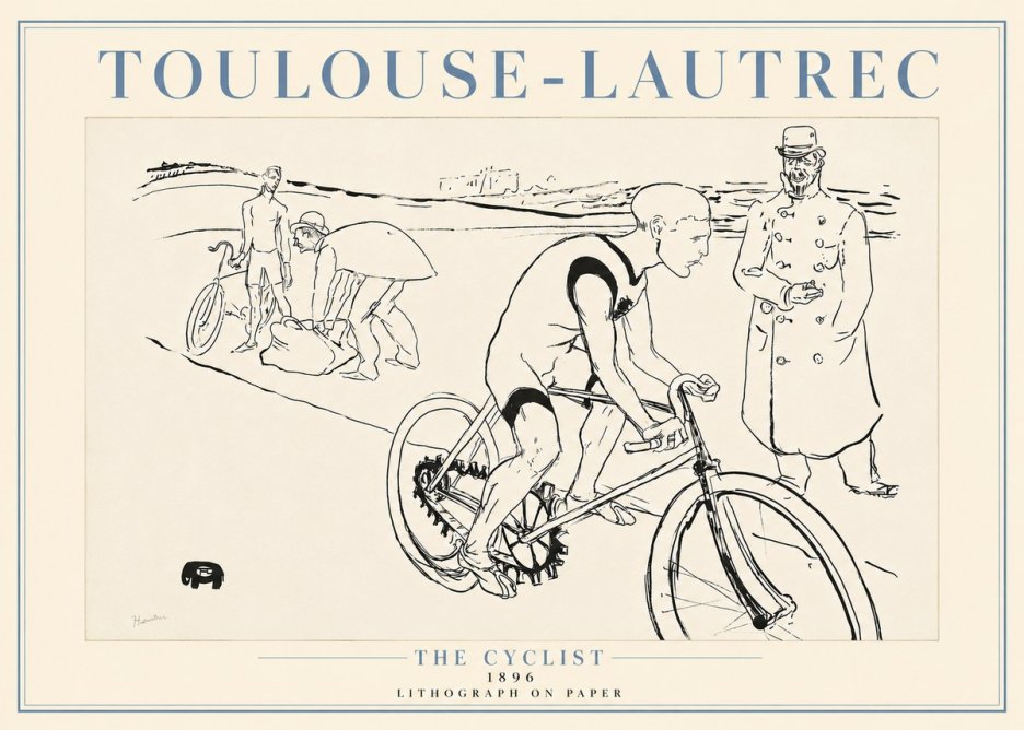 Toulouse-Lautrec The Cyclist No4 - Plakat
