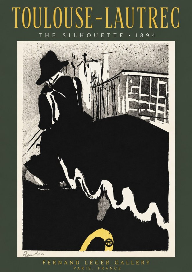 Toulouse-Lautrec The Silhouette No2 - Plakat