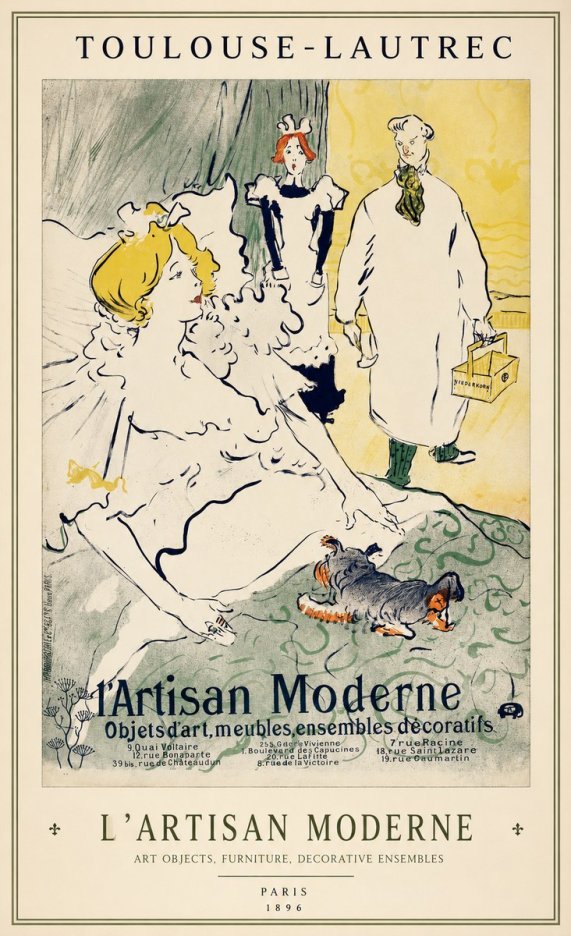 Toulouse-Lautrec L'artisan Moderne No1 - Plakat