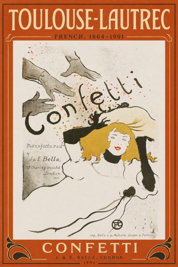 Toulouse-Lautrec Confetti No6 - Plakat