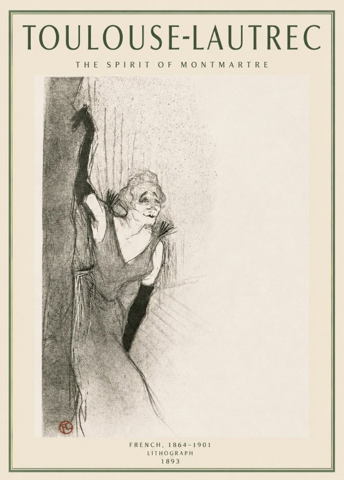 Toulouse-Lautrec The Spirit of Montmartre No3 - Plakat