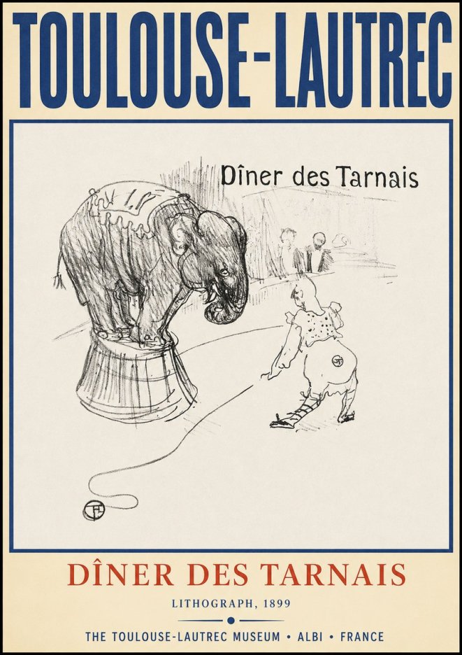 Toulouse-Lautrec Dîner Des Tarnais No2 - Plakat