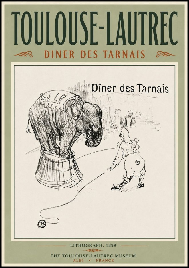 Toulouse-Lautrec Dîner Des Tarnais No5 - Plakat