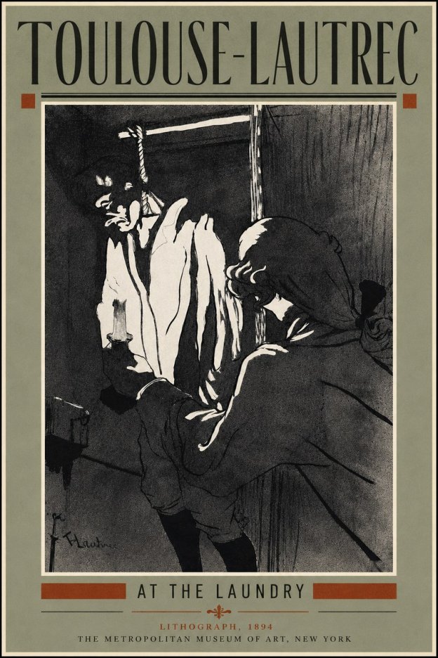 Toulouse-Lautrec At the Laundry No5 - Plakat