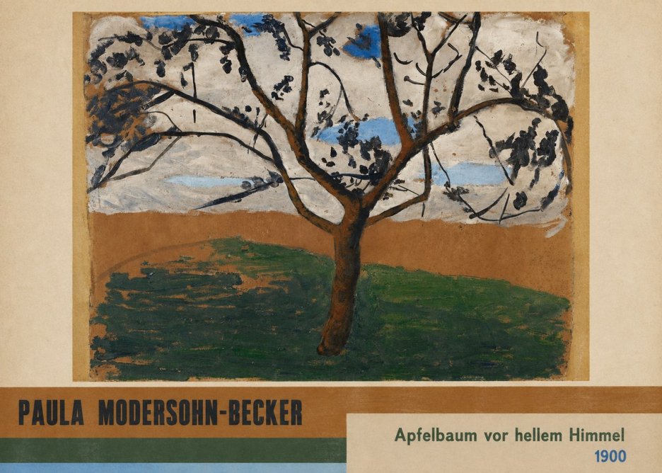 Paula Modersohn-Becker Apfelbaum Vor Hellem Himmel No4 - Plakat