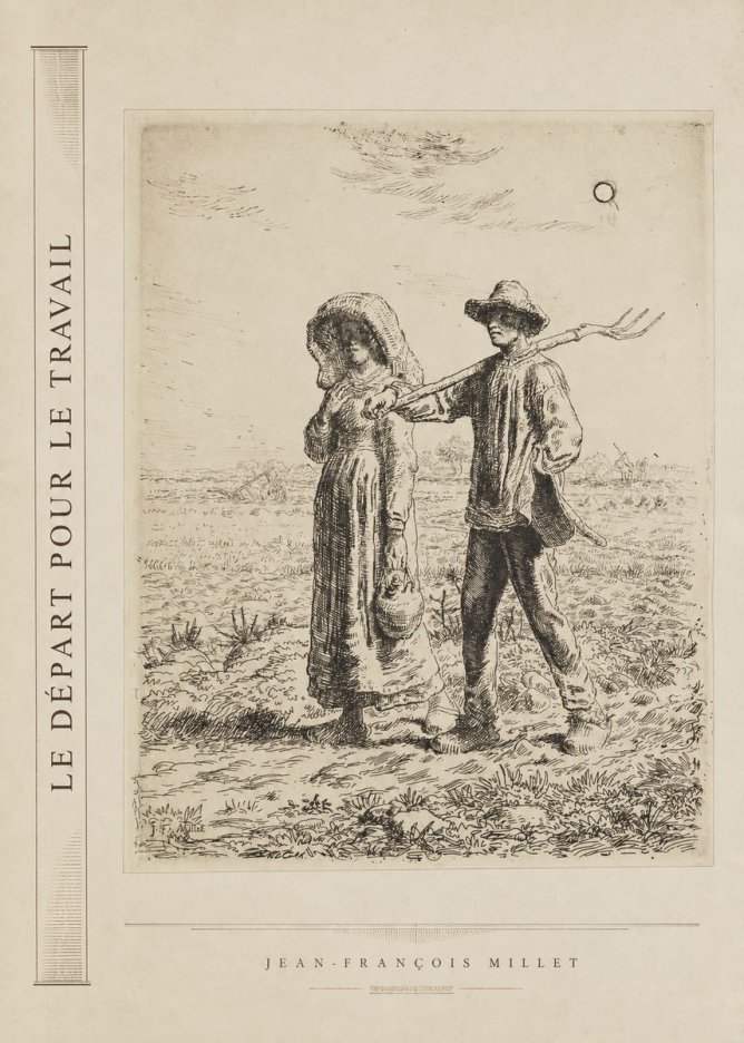 Jean-François Millet Le Départ Pour Le Travail II No2 - Plakat