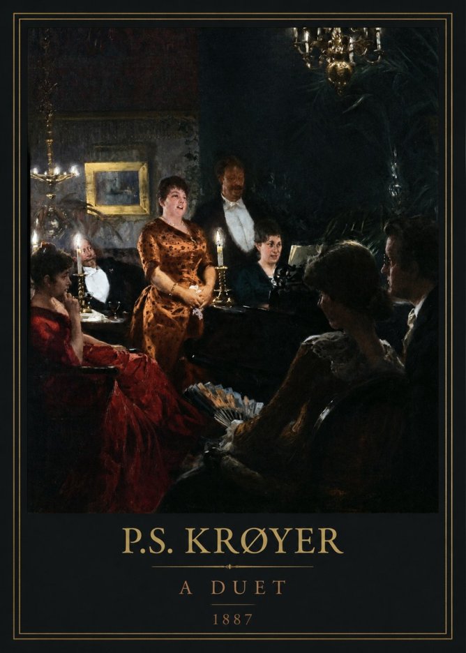 P.S. Krøyer A Duet No5 - Plakat
