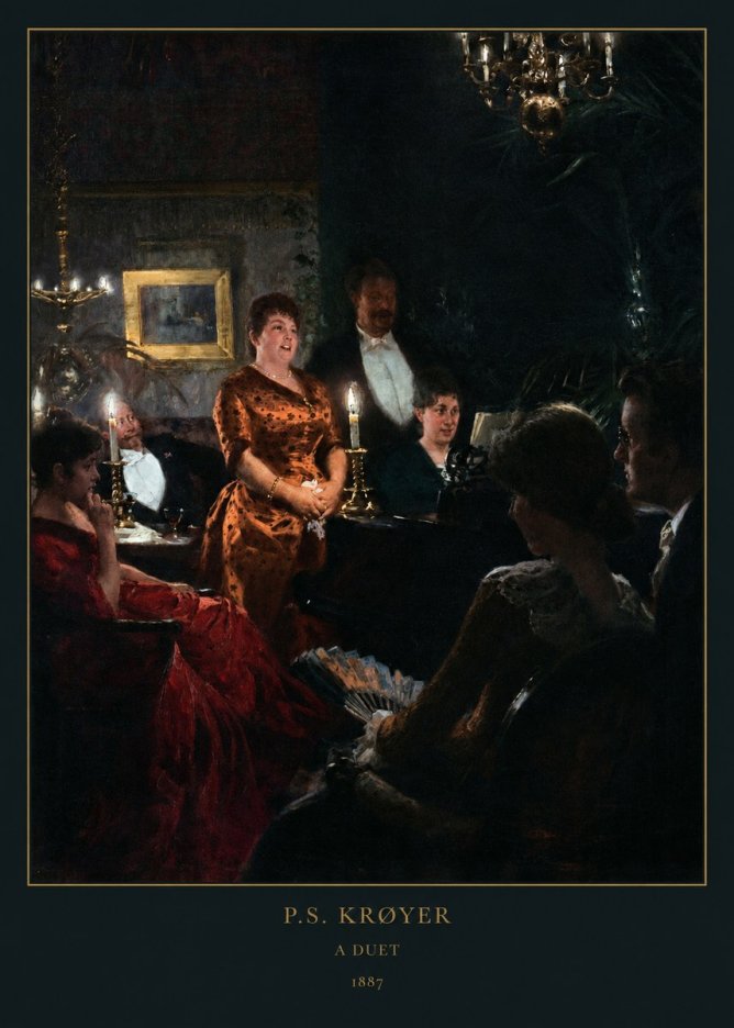 P.S. Krøyer A Duet No6 - Plakat