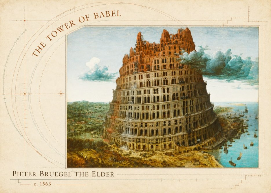 Pieter Bruegel The Tower of Babel III No5 - Plakat