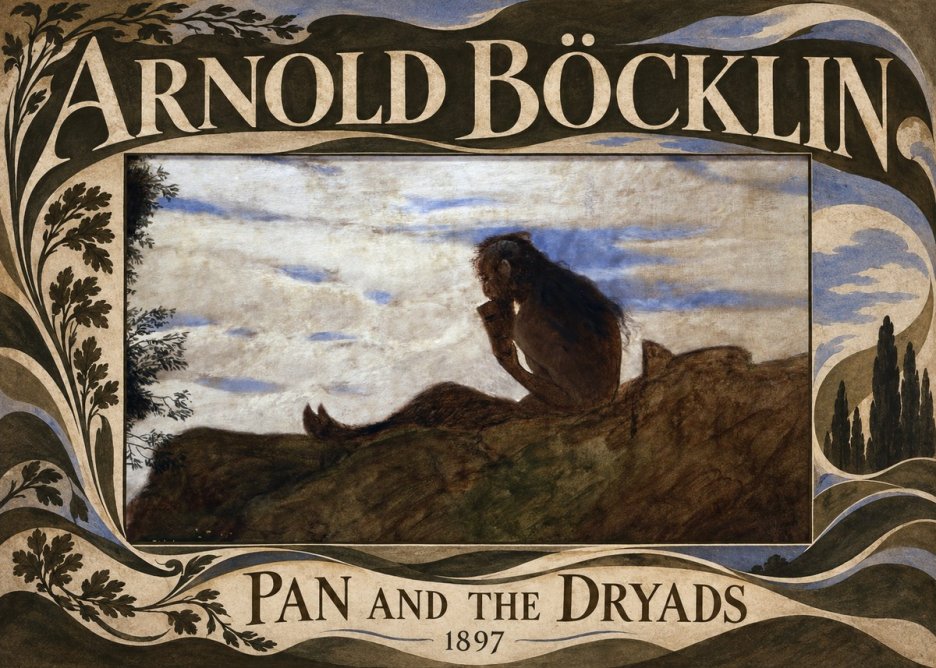 Arnold Böcklin Pan and the Dryads No5 - Plakat