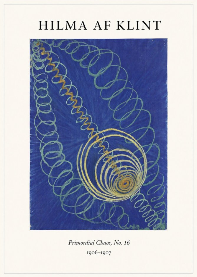 Hilma af Klint Primordial Chaos, No. 16 No4 - Plakat