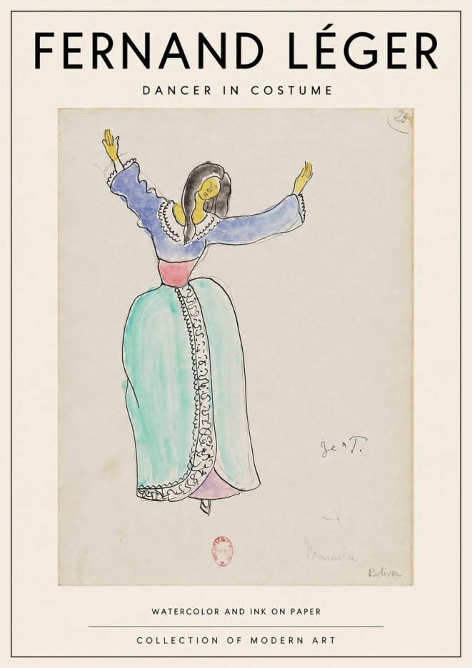 Fernand Léger Manuela Bolívar I No3 - Plakat
