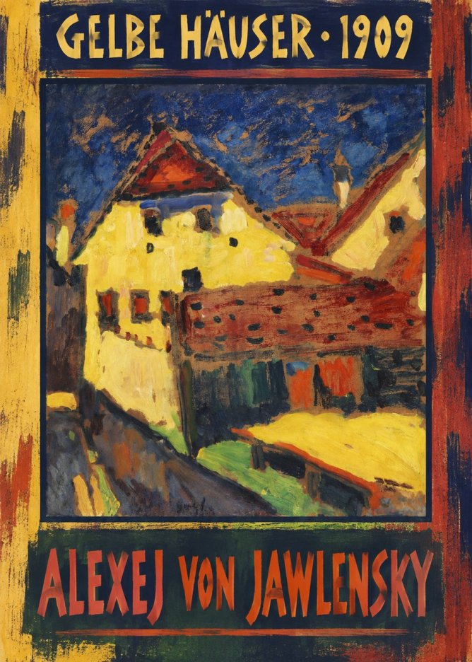 Alexej von Jawlensky Gelbe Häuser No6 - Plakat