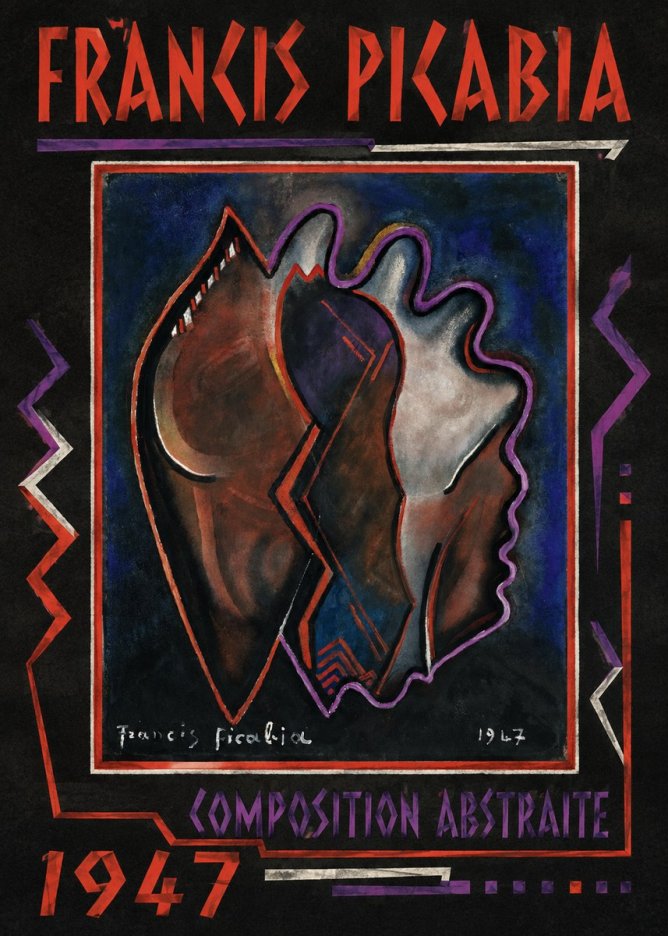Francis Picabia Composition Abstraite No1 - Plakat