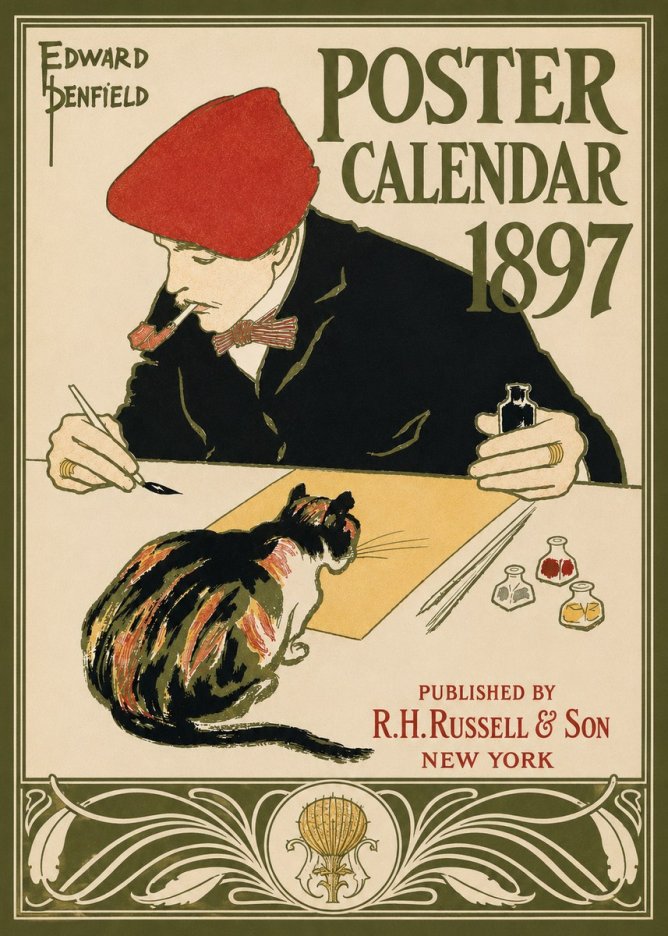 Edward Penfield Poster Calendar 1897 No3 - Plakat