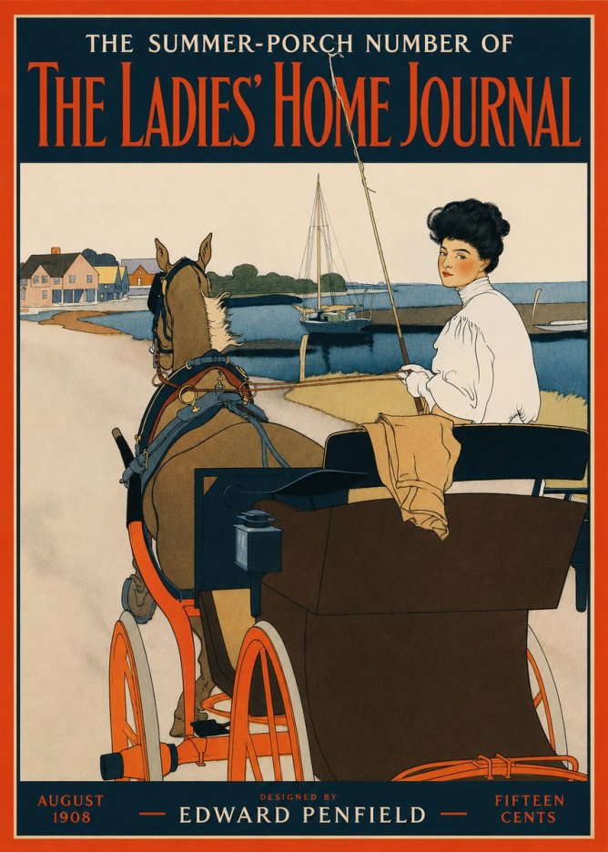 Edward Penfield The Ladies' Home Journal No2 - Plakat