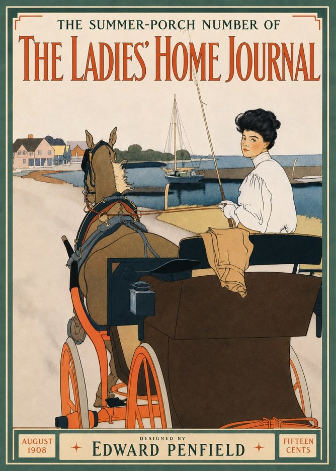 Edward Penfield The Ladies' Home Journal No3 - Plakat