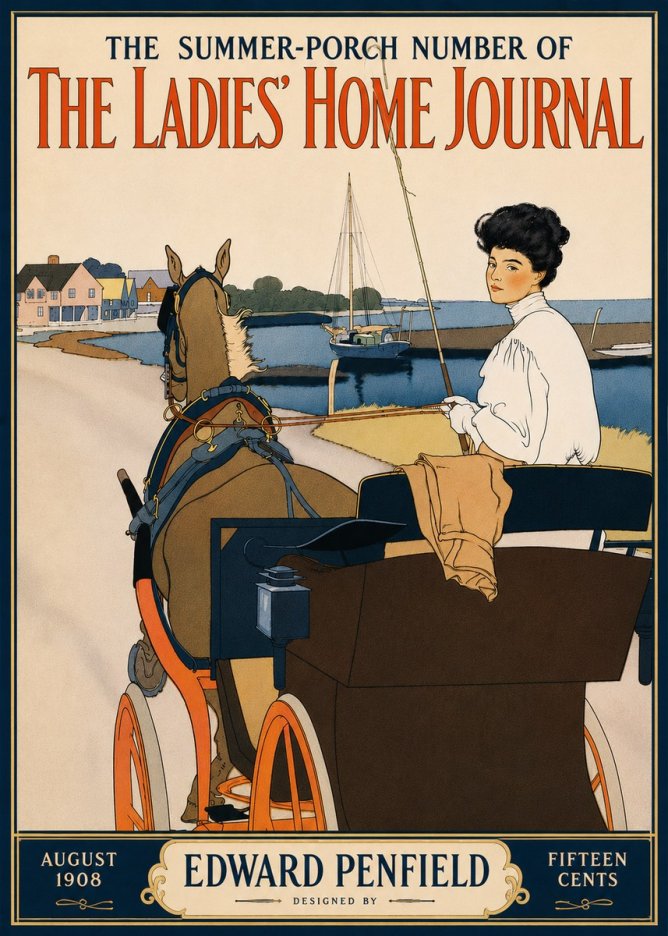 Edward Penfield The Ladies' Home Journal No6 - Plakat