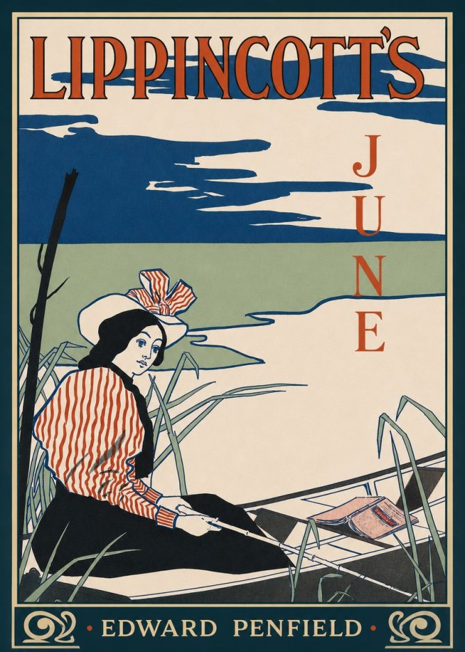 Edward Penfield Lippincott's June No2 - Plakat