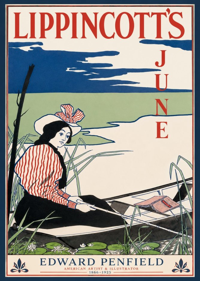 Edward Penfield Lippincott's June No3 - Plakat