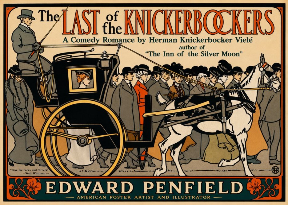 Edward Penfield The Last of the Knickerbockers No5 - Plakat