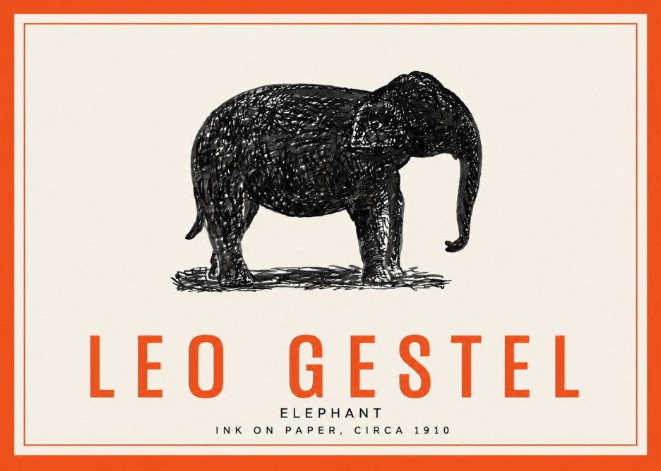 Leo Gestel Elephant No3 - Plakat