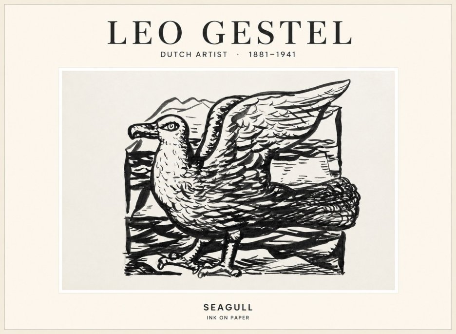 Leo Gestel Seagull No1 - Plakat