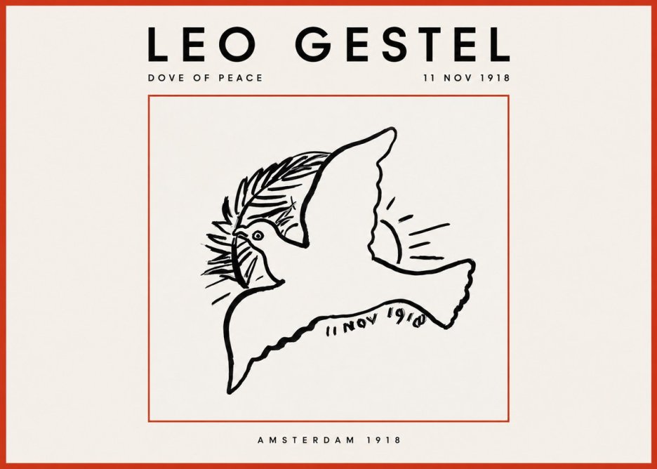 Leo Gestel Dove of Peace No2 - Plakat