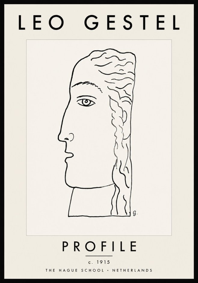 Leo Gestel Profile No5 - Plakat