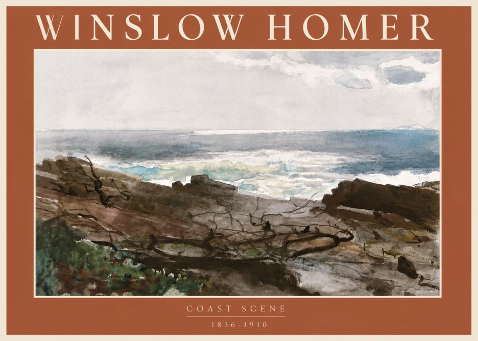 Winslow Homer Coast Scene No6 - Plakat