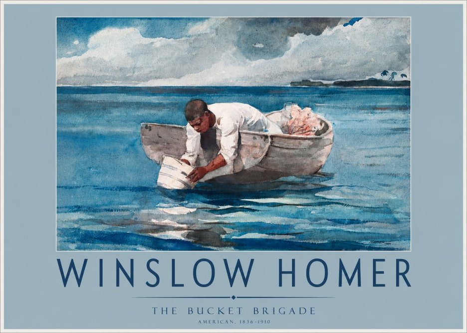 Winslow Homer The Bucket Brigade No2 - Plakat
