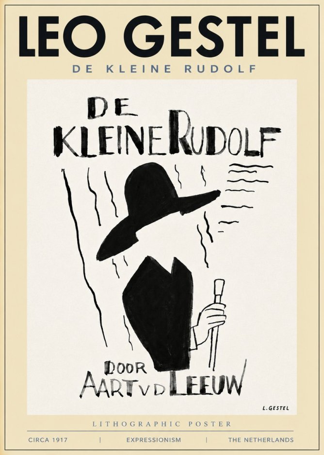 Leo Gestel De Kleine Rudolf No3 - Plakat