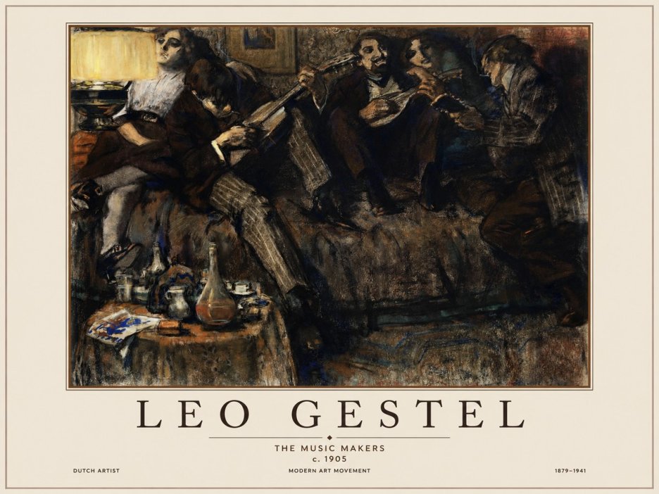Leo Gestel The Music Makers No1 - Plakat